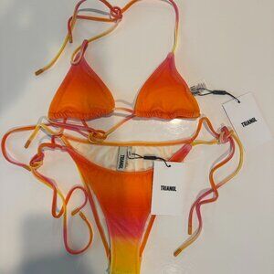NWT Triangl VINCA - BOSANA Ombre Velvet Triangle Bikini Set